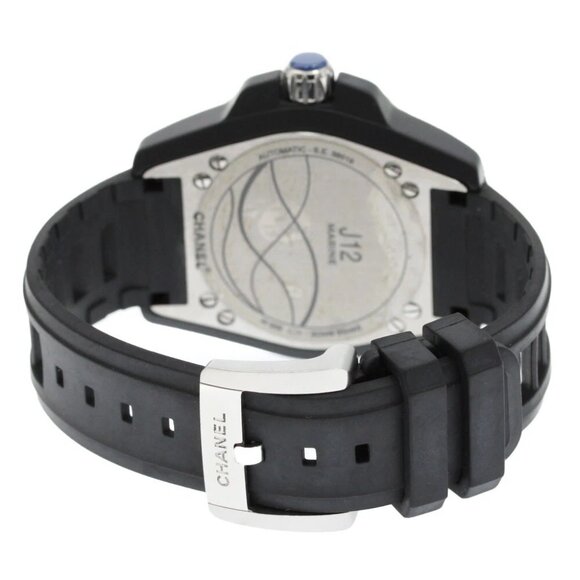 CHANEL J12 Marine 38 H2561 Date black Dial Automatic Men's Watch - Picture 3 of 6